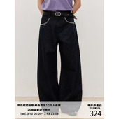 裤 26SS 袋撞色手缝线 12OZ原牛 复古微弯刀休闲牛仔长裤 MADE