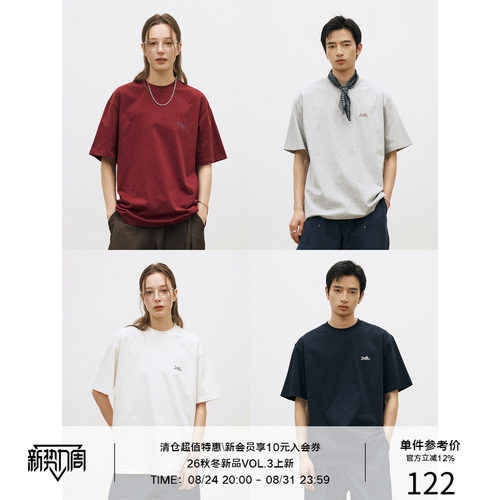 LR MADE 26SS 定番系列 COOLMAX®速干凉感 小Logo印花短袖T恤