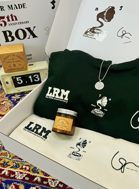 LR MADE 23AW 五周年主题礼盒 内含卫衣/托特包/项链/香薰/贴纸