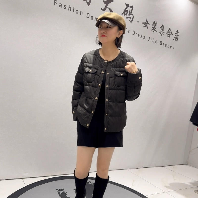 芮娜依莲冬季新款小香风羽绒服女