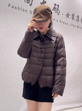 芮娜依莲秋冬新款大码显瘦羽绒服