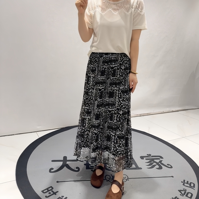 蓝鲸之吻夏季新款大码百搭半身裙