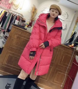 芮娜依莲冬款9742中长款羽绒服胖妹妹大码女装宽松显瘦减龄厚外套
