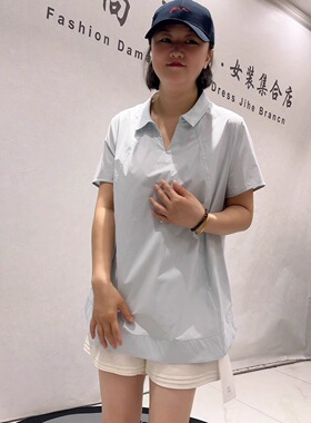 天骄一生水26527夏季新款欧货速干料一手长短袖加大码女装胖妹妹