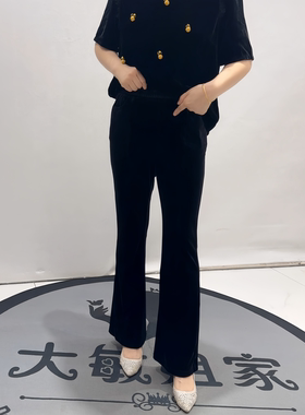 芮娜依莲初秋新款大码丝绒女裤子