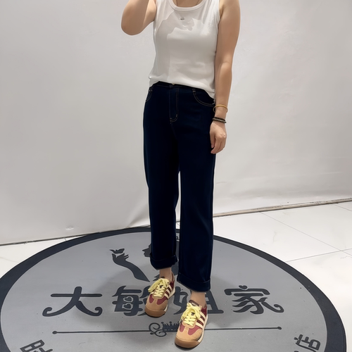 柏菲蒂初秋新款大码显瘦牛仔裤子