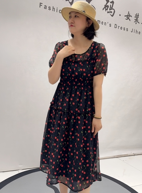 女权贵族夏季新款大码显瘦连衣裙