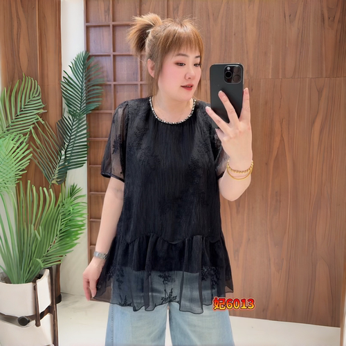 妃儿红夏季新款大码欧货短袖上衣