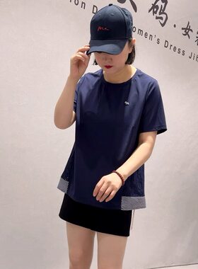 芮娜依莲夏季新款大码欧货短袖衫