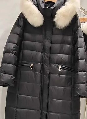 芮娜依莲冬季新款中长款羽绒服女
