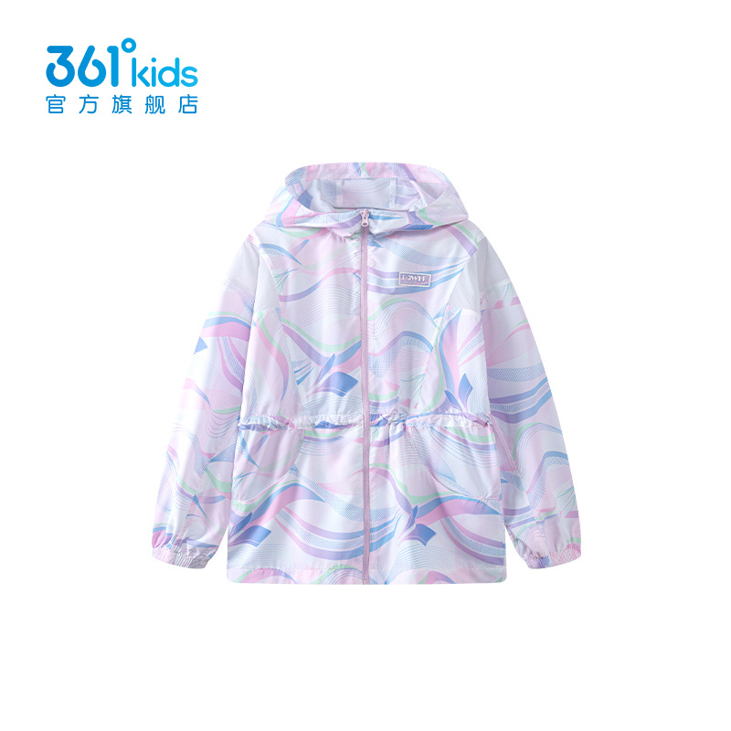 【商场同款】361童装 女童防晒衣2024年夏季新款中大童透气上衣潮