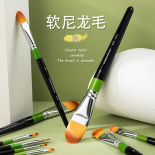 韩国进口hwahong华虹982系列3号画笔化妆刷油画笔丙烯笔水粉笔粉