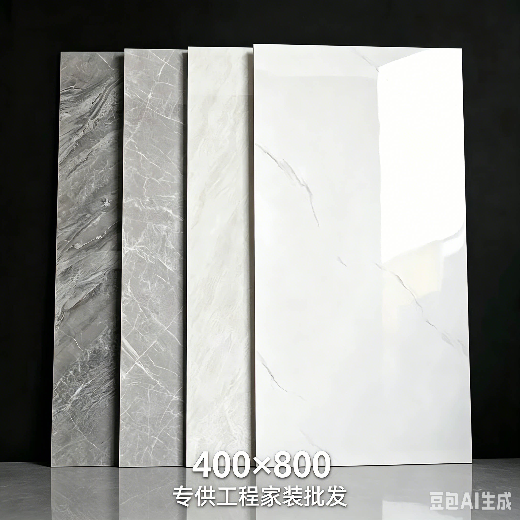 广东佛山卫生间墙砖瓷砖400x800地砖中板大理石厨房磁砖地板砖
