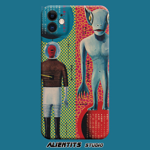 AlienTits日系怪兽集cult封面艺术小众适用于苹果安卓定制手机壳