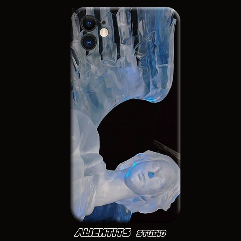 AlienTits小众冰块天使超现实艺术创意适用于苹果iPhone安卓定制防摔手机壳