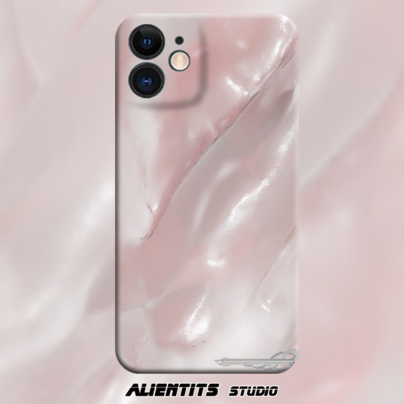 AlienTits肉感轻奢少女百搭极简粉嫩艺术原创多巴胺个性创意设计小众防摔适用苹果华为小米安卓定制手机壳