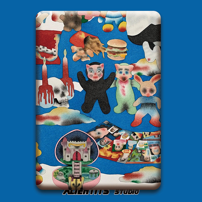 定制艺术原创保护套仿皮卡通童话