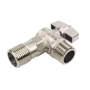 金沃达大流量全铜三角阀黄铜电镀冷热水关水阀门热水器专用八字阀