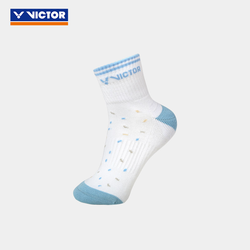 威克多VICTOR胜利男羽毛球网球运动袜SK1504加厚毛巾底短筒低腰袜