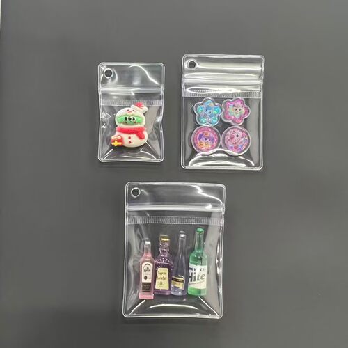 侧边打孔PVC夹链袋防氧化收纳袋
