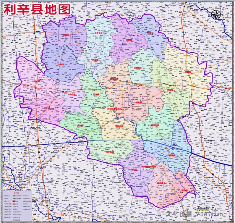 2022年3月安徽亳州市涡阳县百度版行政交通旅游乡镇村落分布地图