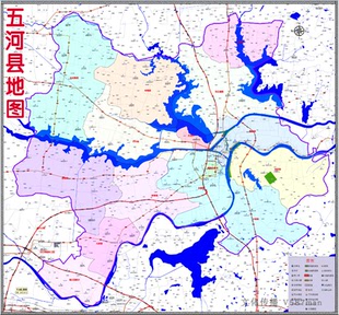2022年6月安徽蚌埠市五河县定制行政交通旅游乡镇村分布地图