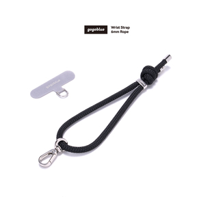 gogoblue 可调节腕绳6mm钥匙扣手机挂绳多功能防丢含夹片 短款