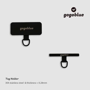 gogoblue 弯折不露边通用机型防丢片 304不锈钢手机挂绳夹片