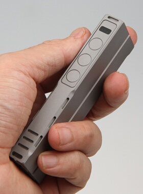 LED手电筒激光两用不锈钢方碑三五电子SANWU指星笔镭射激光手电