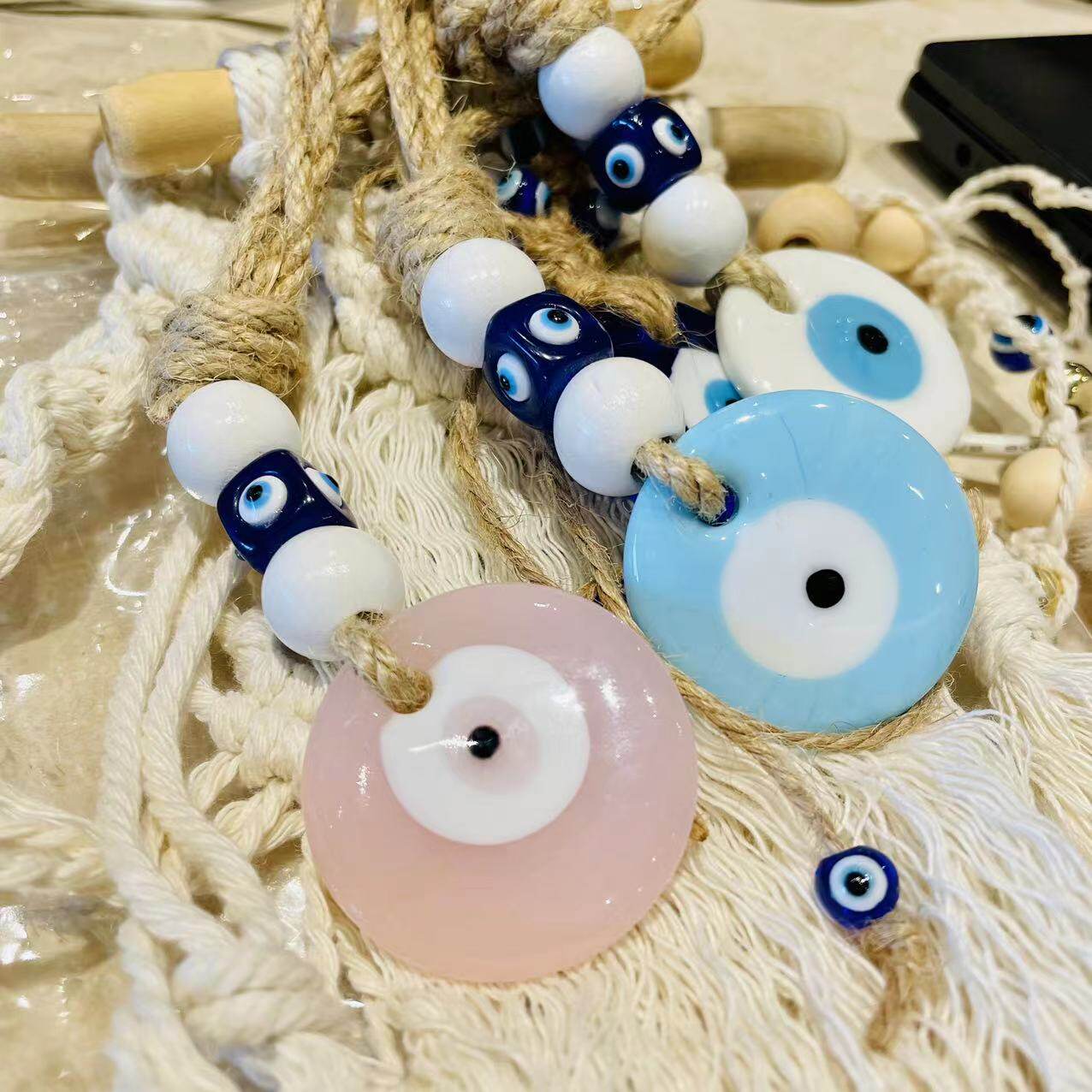 土耳其特色手工艺饰品蓝眼睛evil eye恶魔眼nazar美杜莎家居挂饰