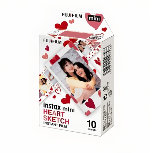 富士instaxmini彩色爱心相纸