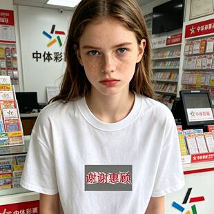 谢谢惠顾文字T恤停电blackout水洗文化衫短袖夏季男女同款