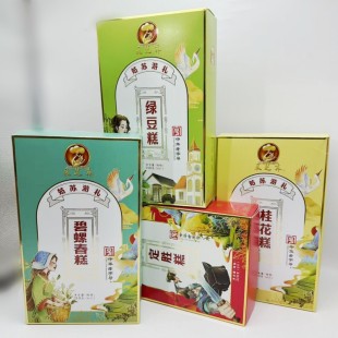 碧螺春糕210克盒装 定胜糕 桂花糕 姑苏游礼采芝斋绿豆糕