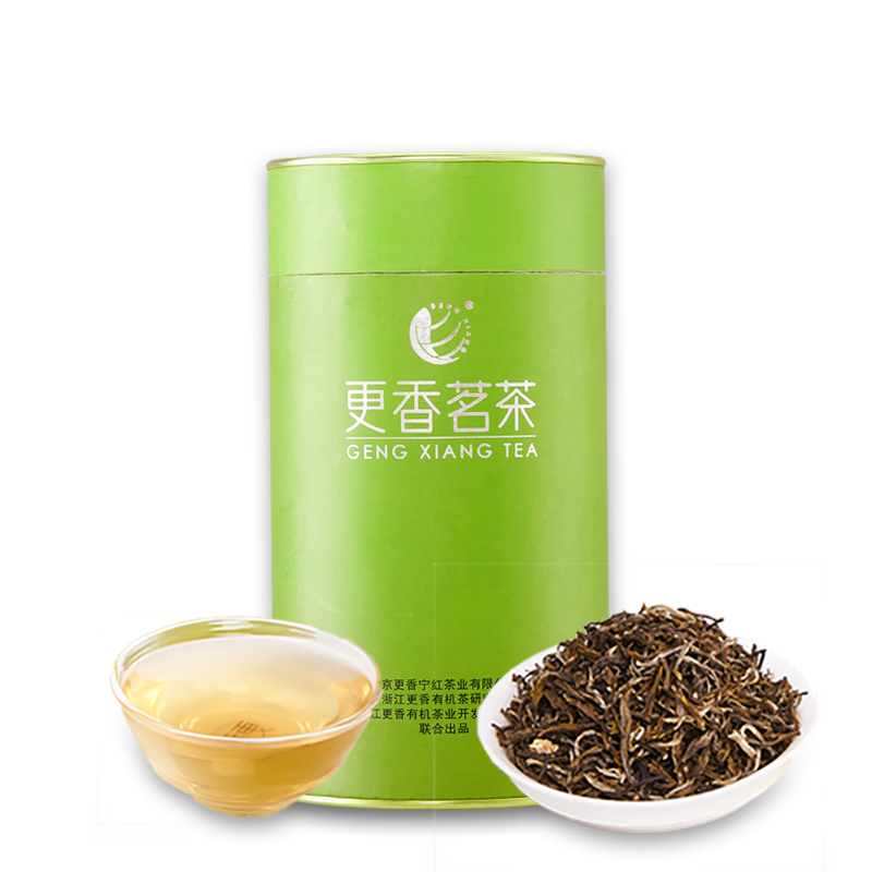 更香2023新茶龙毫茉莉花烘青绿茶+茉莉鲜花+白兰鲜花散装-封面