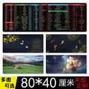 80×40超大鼠标垫动漫二次元桌垫男女生游戏电竞电脑键盘垫可定制