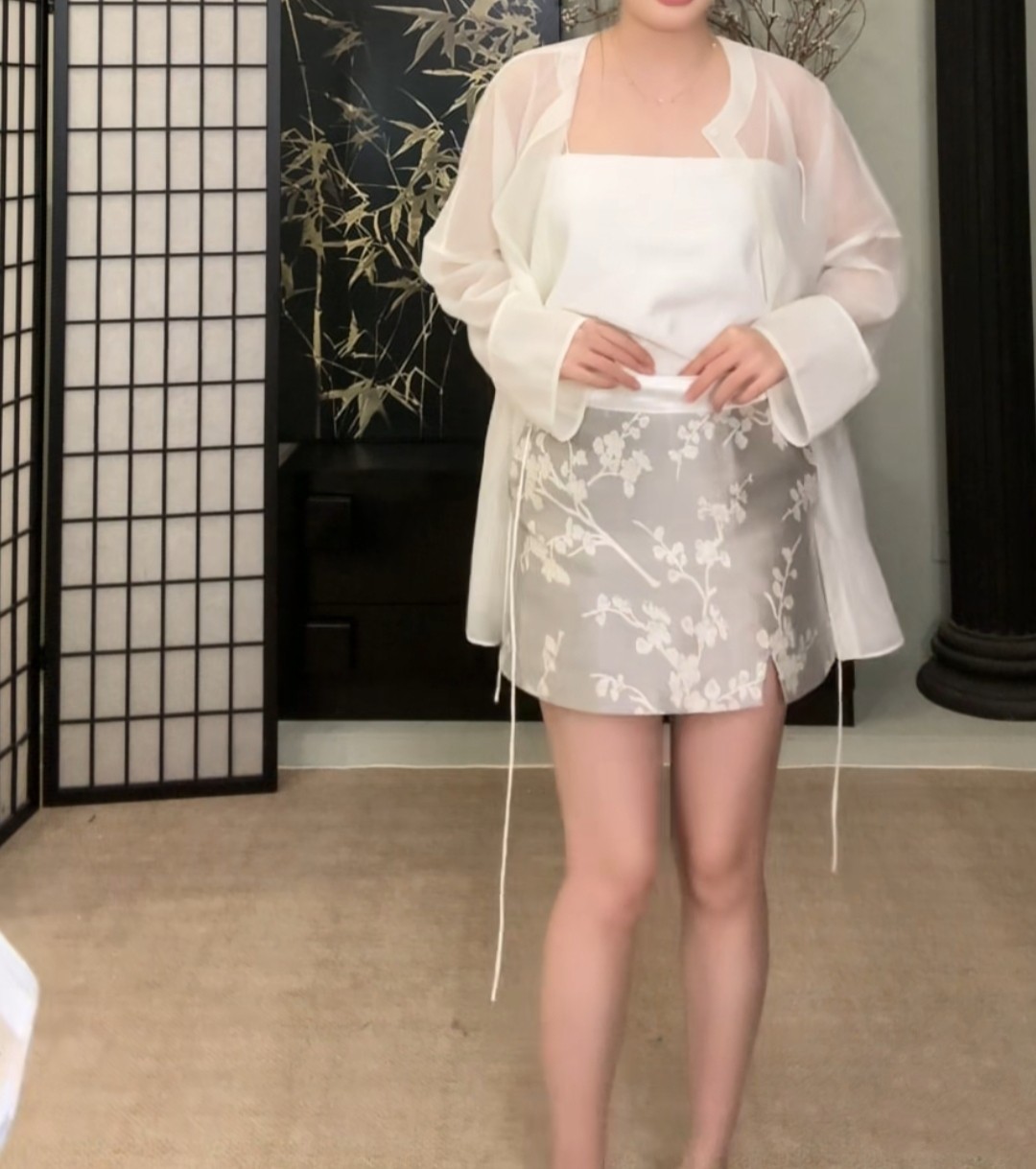 平口吊带小背心纯色短款
