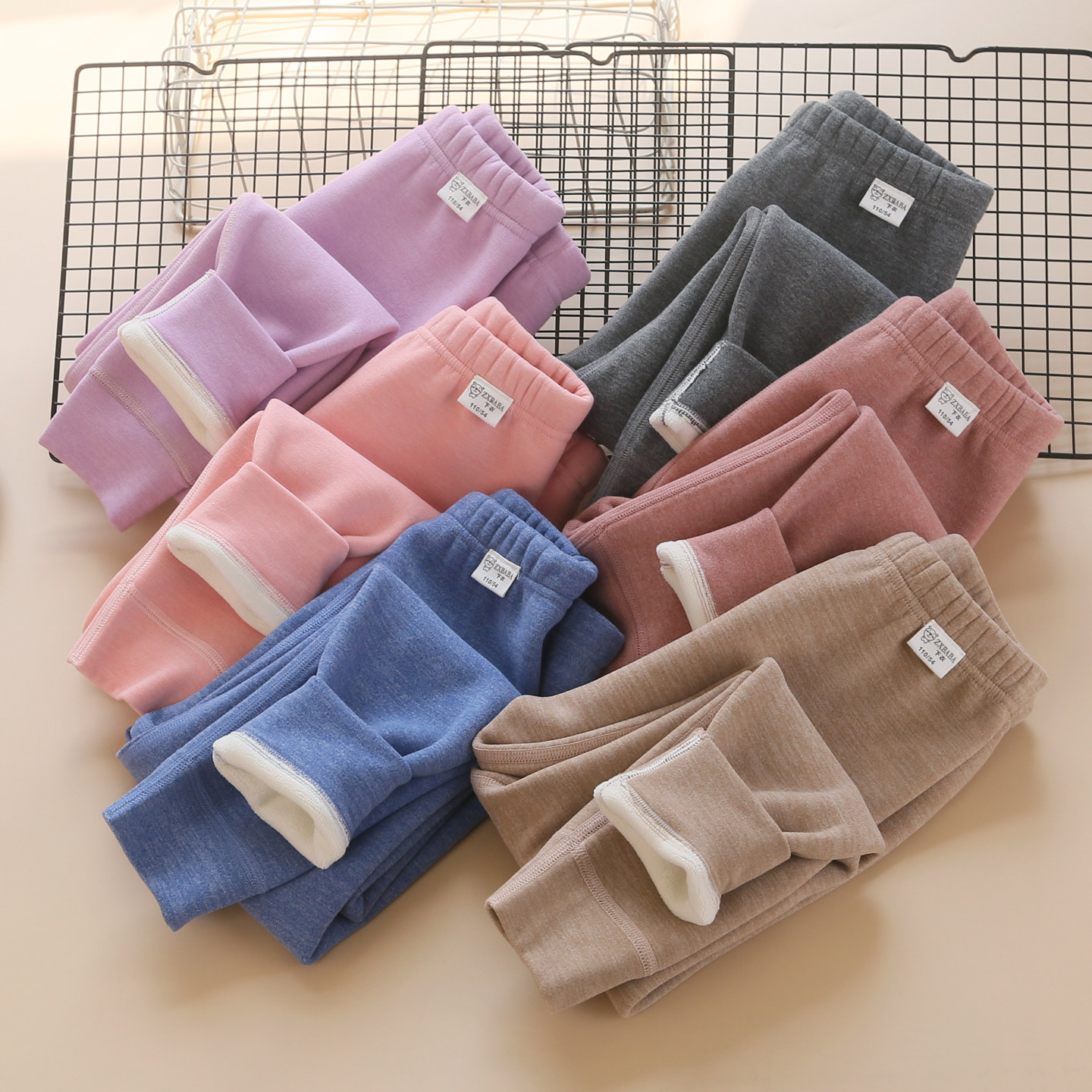 儿童加厚无骨加绒保暖打底裤冬男女童秋裤学生棉裤德绒中大童a类