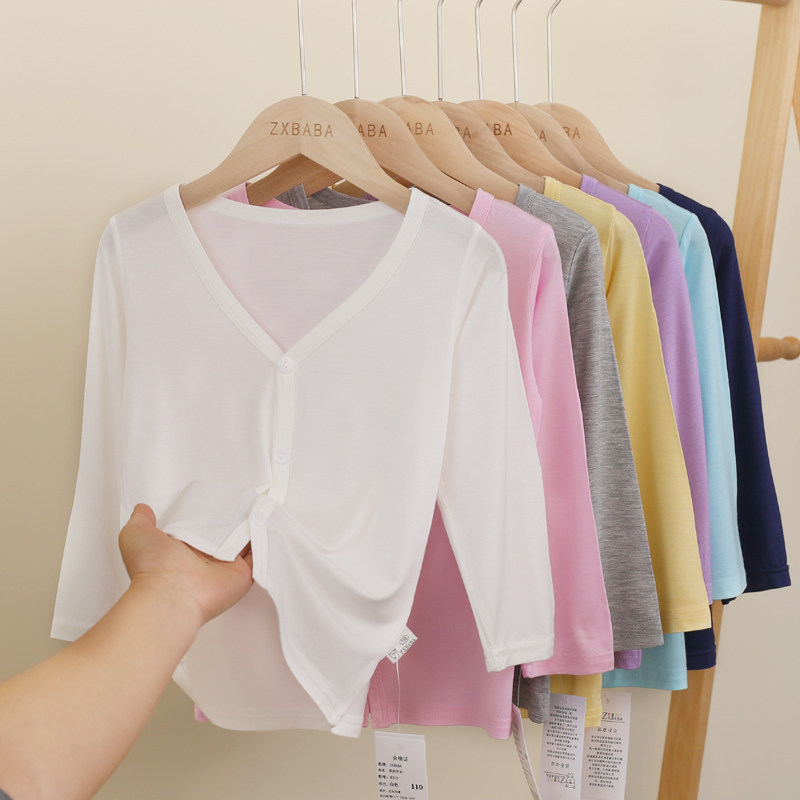 儿童薄款开衫外套春夏季户外男女童防晒衣中大童冰丝清凉百搭上衣