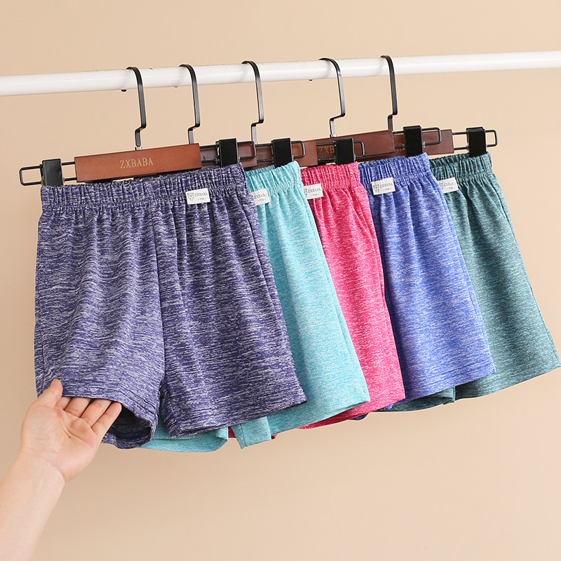 儿童速干运动短裤夏季男童薄休闲三分裤中大童女童沙滩弹力裤子