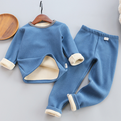 一体双层冬款打底套服保暖内衣