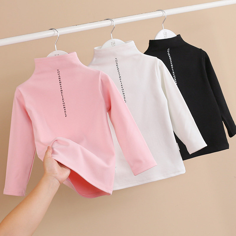 儿童半高领德绒打底衫秋冬女童加绒厚洋气T恤宝宝男童保暖秋衣潮,童装/婴儿装/亲子装,T恤,淘宝优惠券,粉丝福利购,淘宝优惠卷