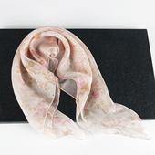 系脖真丝围巾丝巾 花色方巾女100%桑蚕丝春秋冬季 清仓轻微瑕疵