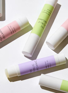 9月新到【现货包邮】日本the public organic有机精油保湿唇膏