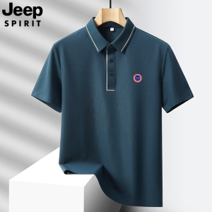 JEEP吉普高端男士polo衫短袖T恤冰丝速干免烫商务中青年爸爸装