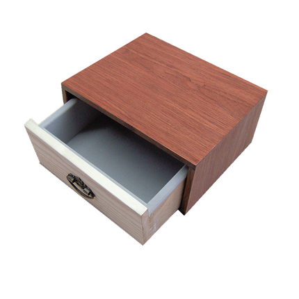 复古实木收纳盒木盒子桌面抽屉小柜子木盒首饰盒证件盒木箱可定制