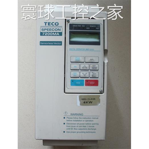 非实价二手原装东元 7200MA 4KW变频器 JNTMBGBB0005AZ-U 功能包