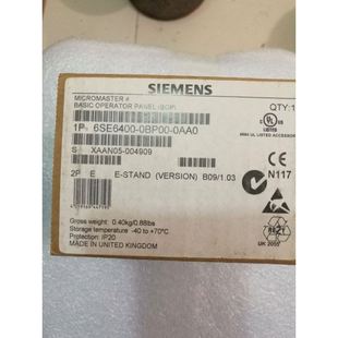 变频器面板BOP6SE6400 0AA0现货 0BP00