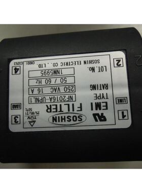 双信SOSHIN电源滤波器NF2016A-UPNL1250VAC16A50/60HZ