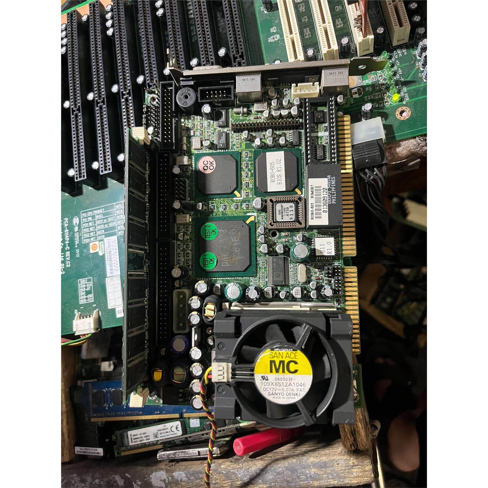 瑞传工控机设备主板 ROBO-605 R1.02 送CPU