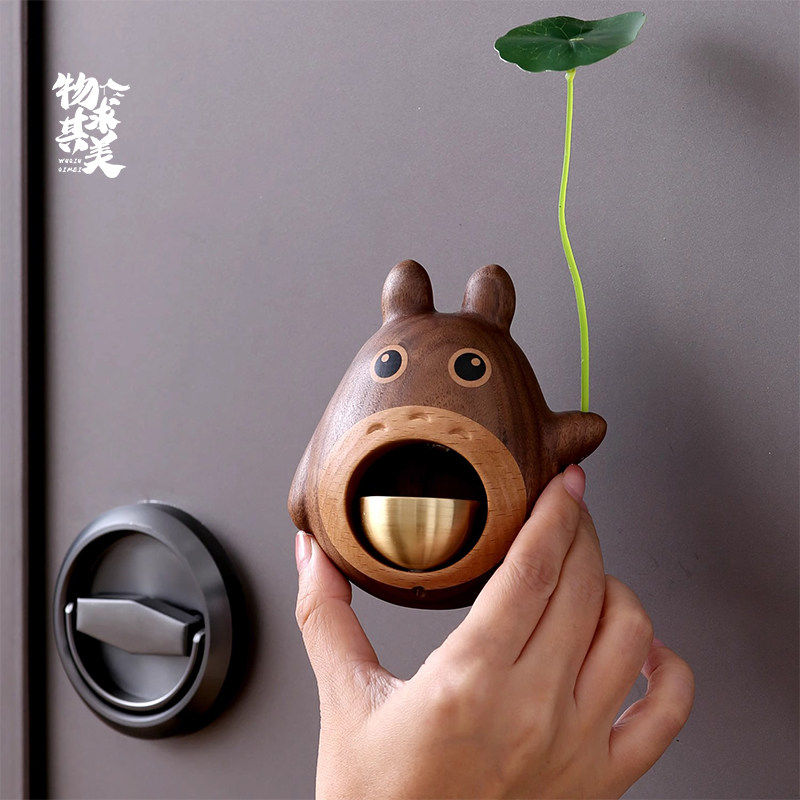 胡桃木龙猫创意冰箱贴